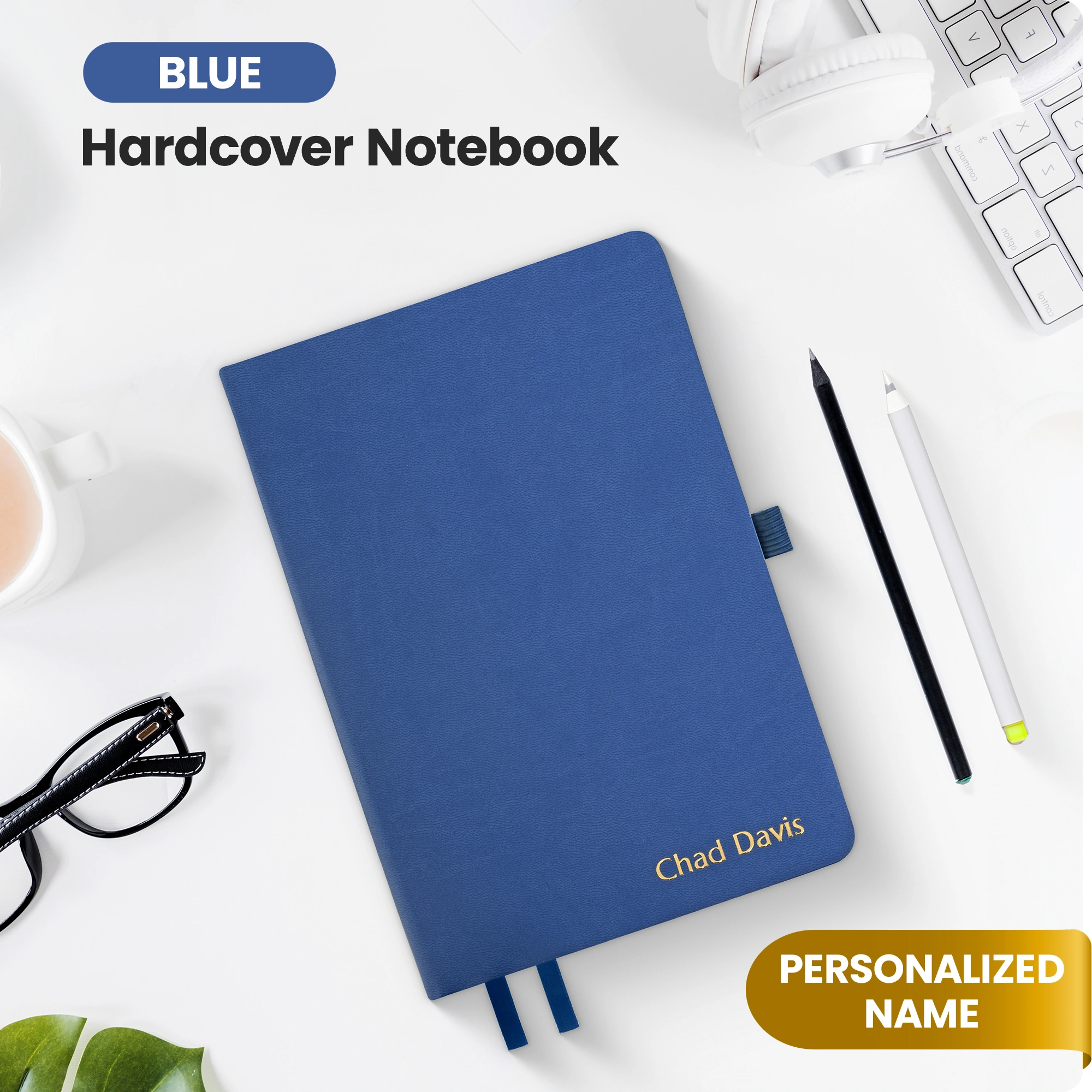 Personalized Journal Notebook - Blue